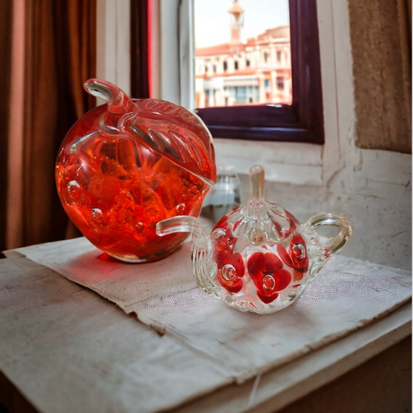 Set of 2 St. Claire Glass Art Pieces - Picture 6 of 13